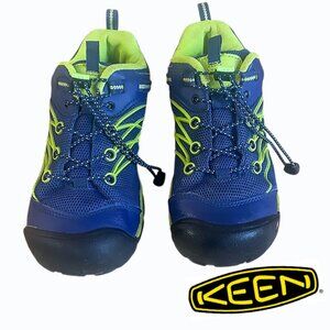 KEEN Chandler CNX- Big Kids Size 6 Navy Green Outdoor Trail Water Shoe Sandals